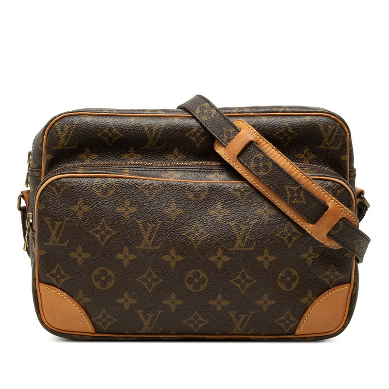 ルイ ヴィトン モノグラム ナイル ショルダーバッグ M45244 ブラウン PVC レザー レディース LOUIS VUITTON 中古