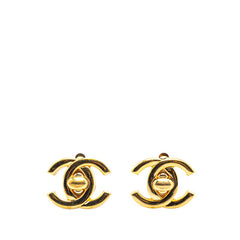 シャネル ターンロック ココマーク イヤリング ゴールド メッキ レディース CHANEL 【中古】