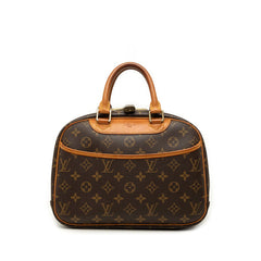 ルイ ヴィトン モノグラム トゥルーヴィル ハンドバッグ M42228 ブラウン PVC レザー レディース LOUIS VUITTON 【中古】