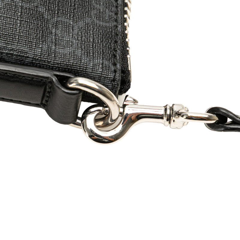 グッチ GGスプリーム シェリーライン 斜め掛け ショルダーバッグ 474139 ブラック PVC レザー レディース GUCCI 【中古】