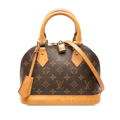 ルイ ヴィトン モノグラム アルマBB ショルダーバッグ ハンドバッグ 2WAY M46990 ブラウン PVC レザー レディース LOUIS VUITTON 【中古】