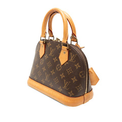 ルイ ヴィトン モノグラム アルマBB ショルダーバッグ ハンドバッグ 2WAY M46990 ブラウン PVC レザー レディース LOUIS VUITTON 【中古】