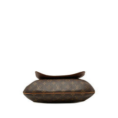 ルイ ヴィトン モノグラム ミュゼット 斜め掛け ショルダーバッグ M51256 ブラウン PVC レザー レディース LOUIS VUITTON 中古