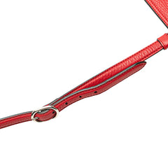 グッチ バンブー フリンジ タッセル 斜め掛け ショルダーバッグ 370826 レッド レザー レディース GUCCI 【中古】