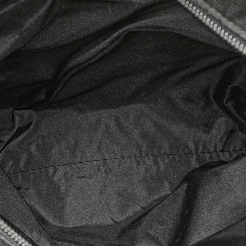 プラダ 三角ロゴプレート ショルダーバッグ 2VH055 ブラック ナイロン レザー レディース PRADA 【中古】