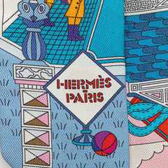 エルメス ツイリー LA MAISON DES CARRES メゾンデカレ スカーフ マルチカラー シルク レディース HERMES 【中古】