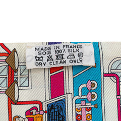 エルメス ツイリー LA MAISON DES CARRES メゾンデカレ スカーフ マルチカラー シルク レディース HERMES 【中古】