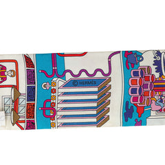 エルメス ツイリー LA MAISON DES CARRES メゾンデカレ スカーフ マルチカラー シルク レディース HERMES 【中古】