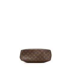 ルイ ヴィトン モノグラム ルーピングGM ショルダーバッグ M51145 ブラウン PVC レザー レディース LOUIS VUITTON 【中古】