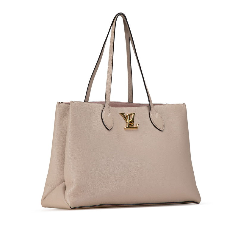 ルイ ヴィトン ロックミー トートバッグ ショルダーバッグ M57346 グレージュ レザー レディース LOUIS VUITTON 【中古】