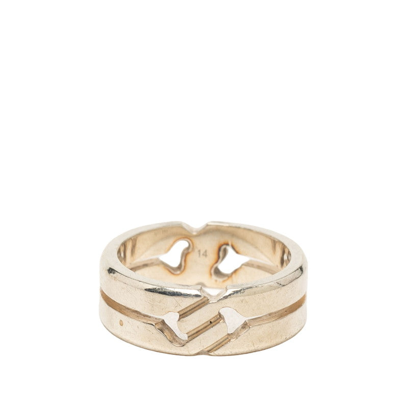 グッチ ノット インフィニティ リング 指輪 #14 シルバー SV925 シルバー レディース GUCCI 中古