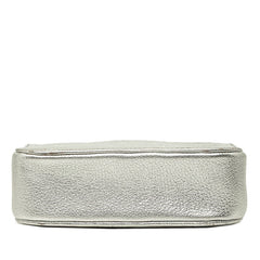 バレンシアガ エブリデイ カメラバッグ XS 斜めかけ ショルダーバッグ シルバー レザー レディース BALENCIAGA 中古
