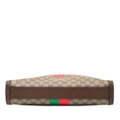 グッチ GGスプリーム トートバッグ ショルダーバッグ 2WAY 688497 ベージュ ブラウン レッド PVC レザー レディース GUCCI 【中古】
