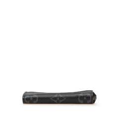 ルイ ヴィトン モノグラム エクリプス ポルトモネ ジュール コインケース 小銭入れ M63536 ブラック ノワール PVC レザー メンズ LOUIS VUITTON 【中古】
