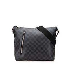 ルイ ヴィトン ダミエ グラフィット ミックPM 斜め掛け ショルダーバッグ N41211 ブラック PVC レザー メンズ LOUIS VUITTON 【中古】