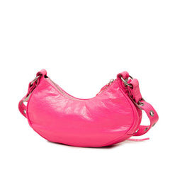バレンシアガ ル カゴールXS 斜め掛け ショルダーバッグ 671309 ピンク レザー レディース BALENCIAGA 中古