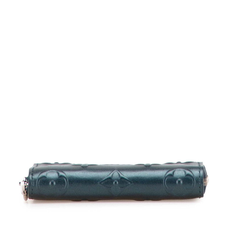 ルイ ヴィトン ムーノグラム ジッピー コインパース コインケース M81860 スティールブルー レザー レディース LOUIS VUITTON 【中古】
