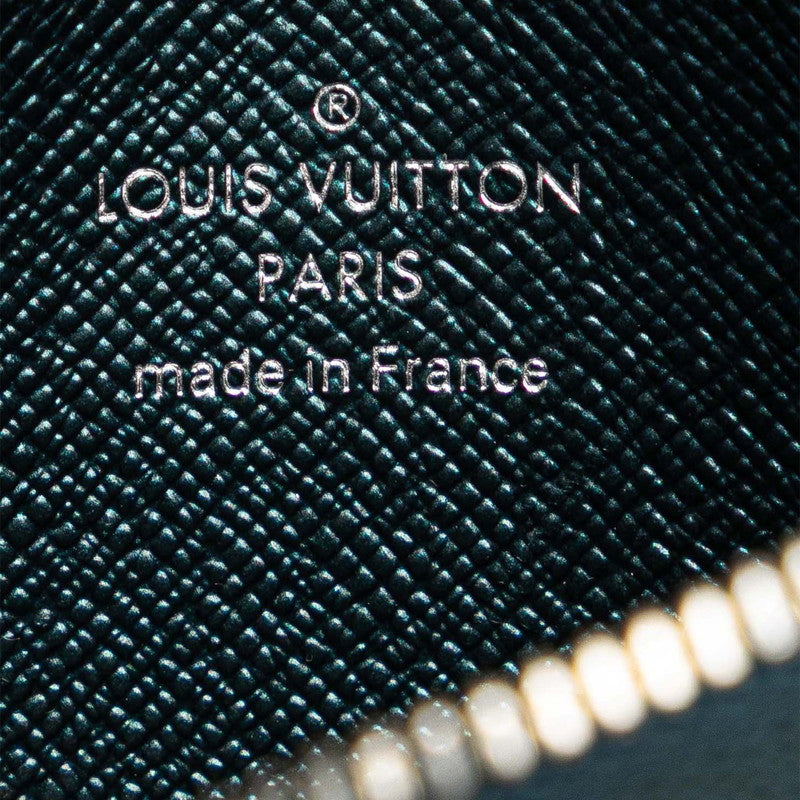 ルイ ヴィトン ムーノグラム ジッピー コインパース コインケース M81860 スティールブルー レザー レディース LOUIS VUITTON 【中古】