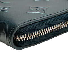 ルイ ヴィトン ムーノグラム ジッピー コインパース コインケース M81860 スティールブルー レザー レディース LOUIS VUITTON 【中古】