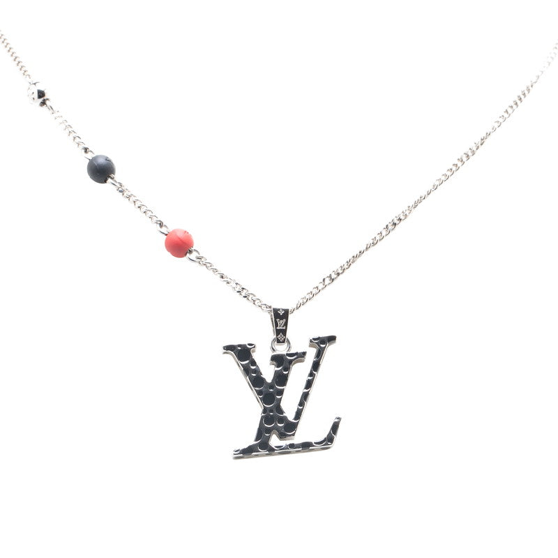 ルイ ヴィトン ×草間彌生 LV インフィニティ ドット ネックレス M01089 シルバー マルチカラー メタル エナメル レディース LOUIS VUITTON 【中古】