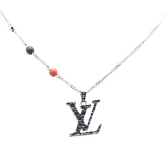 ルイ ヴィトン ×草間彌生 LV インフィニティ ドット ネックレス M01089 シルバー マルチカラー メタル エナメル レディース LOUIS VUITTON 【中古】