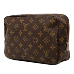 ルイ ヴィトン モノグラム トゥルース トワレット 23 クラッチバッグ ポーチ M47524 ブラウン PVC レザー レディース LOUIS VUITTON 【中古】