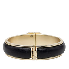 シャネル ココマーク ターンロック バングル ブレスレット ゴールド ブラック メッキ ラムスキン レディース CHANEL 【中古】