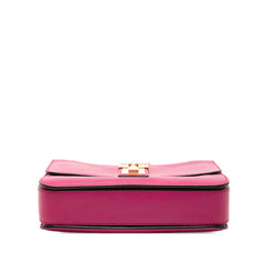 ヴァレンティノ ロックスタッズ チェーン ショルダーバッグ ピンク レザー レディース VALENTINO 【中古】