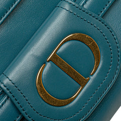 ディオール 21SS ディオール ダブル チェーン ショルダーバッグ ブルー スムースカーフスキン レディース Dior 【中古】