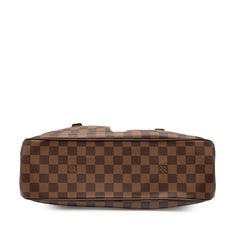 ルイ ヴィトン ダミエ ユゼス ハンドバッグ トートバッグ N51128 ブラウン PVC レザー レディース LOUIS VUITTON 【中古】