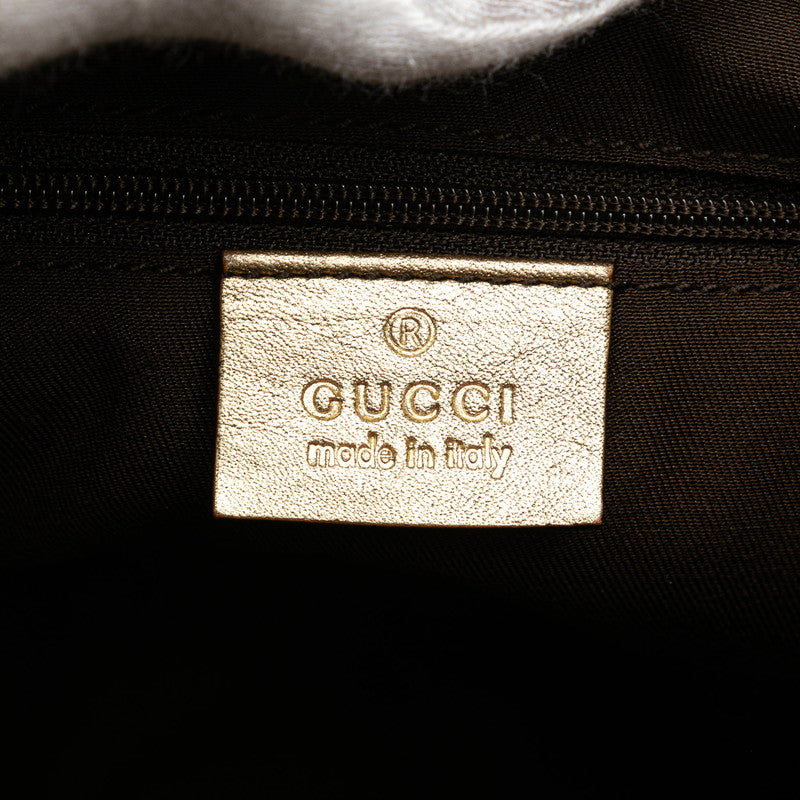 グッチ GGキャンバス アビー ショルダーバッグ 190525 ベージュ ゴールド キャンバス レザー レディース GUCCI 【中古】