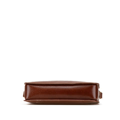 グッチ ヴィンテージ ロゴ ショルダーバッグ 001 256 0609 ブラウン レザー レディース GUCCI 【中古】