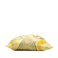 エルメス プティアッシュトート ETRIERS 鐙柄 馬具柄 トートバッグ ショルダーバッグ イエロー マルチカラー シルク レディース HERMES 【中古】