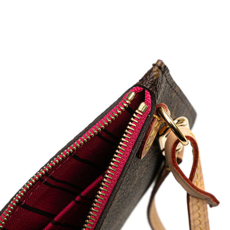 ルイ ヴィトン ネヴァーフル用 ポーチ ブラウン PVC レザー レディース LOUIS VUITTON 【中古】