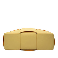 ボッテガヴェネタ マキシイントレチャート アルコ トート ミディアム トートバッグ ハンドバッグ イエロー レザー レディース BOTTEGAVENETA 【中古】