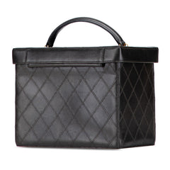 シャネル ビコローレ ココマーク バニティバッグ ショルダーバッグ 2WAY ブラック レザー レディース CHANEL 【中古】