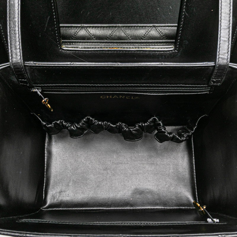 シャネル ビコローレ ココマーク バニティバッグ ショルダーバッグ 2WAY ブラック レザー レディース CHANEL 【中古】