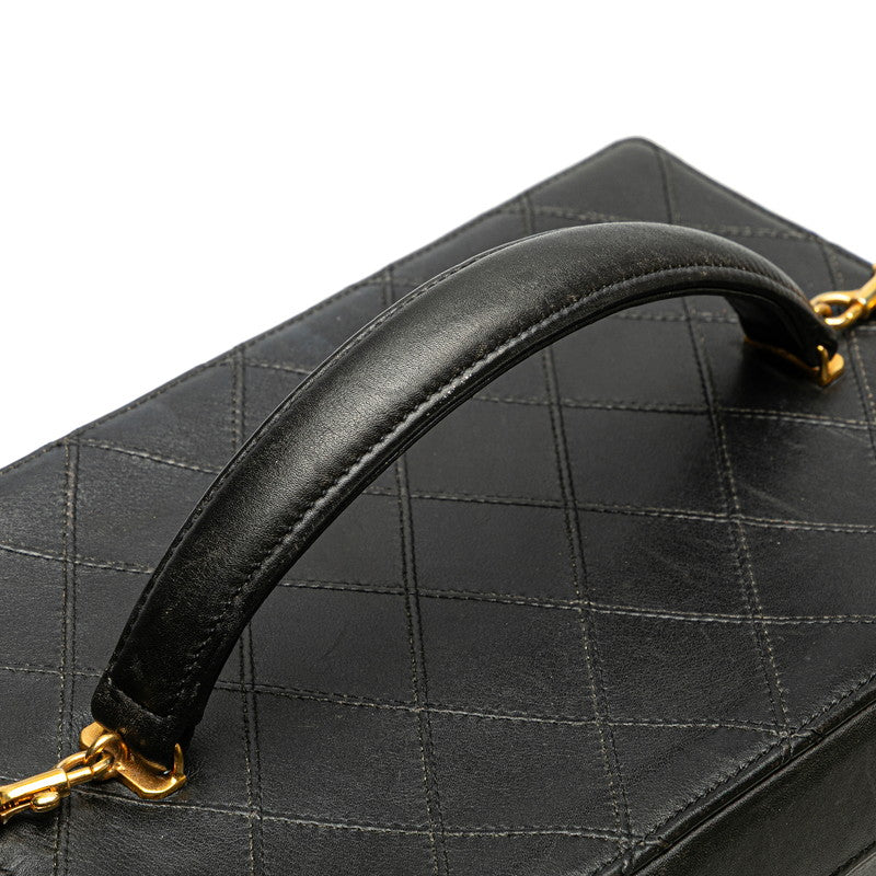 シャネル ビコローレ ココマーク バニティバッグ ショルダーバッグ 2WAY ブラック レザー レディース CHANEL 【中古】