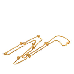 シャネル ヴィンテージ ココマーク チェーン ロング ネックレス ゴールド メッキ レディース CHANEL 【中古】