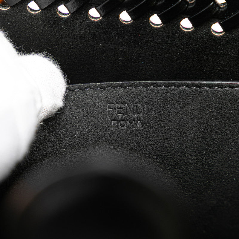 フェンディ サンシャインスモール ハンドバッグ ショルダーバッグ 2WAY 8BH390 ブラック ブラウン レザー レディース FENDI 【中古】