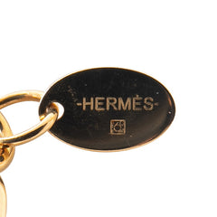 エルメス ループ メドール ネックレス ブルージーン メッキ ヴォースイフト レディース HERMES 【中古】