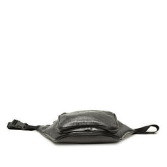 バレンシアガ グラフィティ エクスプローラー ボディバッグ ウエストバッグ 529550 ブラック レザー メンズ BALENCIAGA 中古