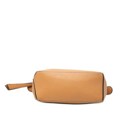 ロエベ アナグラム パズルバッグ ミニ ハンドバッグ ショルダーバッグ 2WAY ブラウン系 レザー レディース LOEWE 【中古】