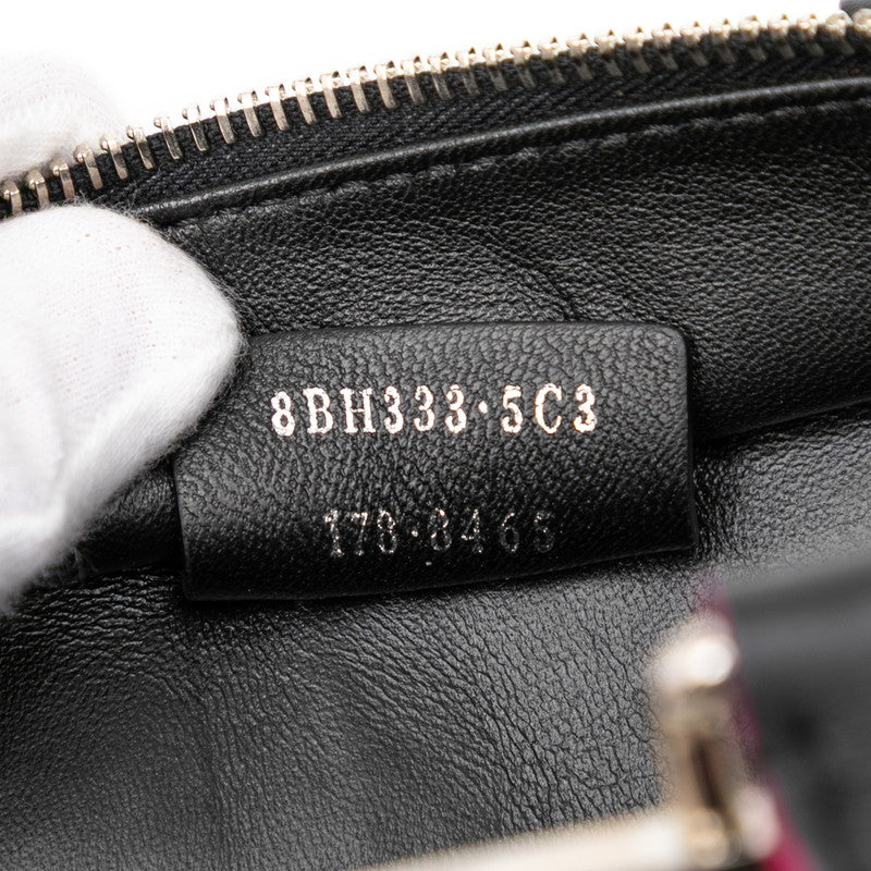 フェンディ ミニ トロワージュ ハンドバッグ ショルダーバッグ 2WAY 8BH333 ブラック カーフ レディース FENDI 【中古】