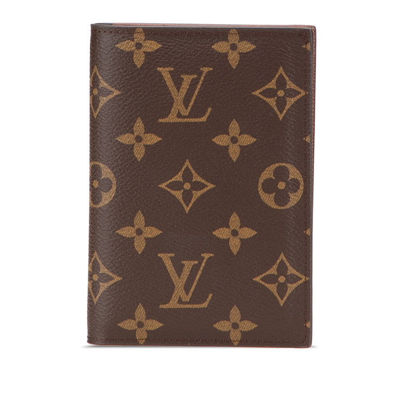 ルイ ヴィトン モノグラム クーヴェルテュール パスポール NM パスポートケース M64502 ブラウン PVC レザー レディース LOUIS VUITTON 【中古】