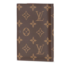 ルイ ヴィトン モノグラム クーヴェルテュール パスポール NM パスポートケース M64502 ブラウン PVC レザー レディース LOUIS VUITTON 【中古】
