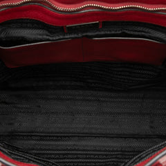 プラダ トートバッグ レッド レザー レディース PRADA 【中古】
