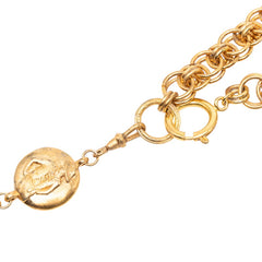 シャネル マドモアゼル ヴィンテージ チェーン ペンダント ネックレス ゴールド メッキ レディース CHANEL 【中古】
