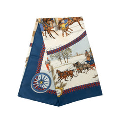 エルメス カレ90 BULL＆MOUTH WESTERN COACH OFFICE 郵便馬車 スカーフ マルチカラー シルク レディース HERMES 中古
