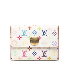 ルイ ヴィトン モノグラム マルチカラー ポルトモネ コージー コインケース M60006 ブロン ホワイト PVC レディース LOUIS VUITTON 【中古】